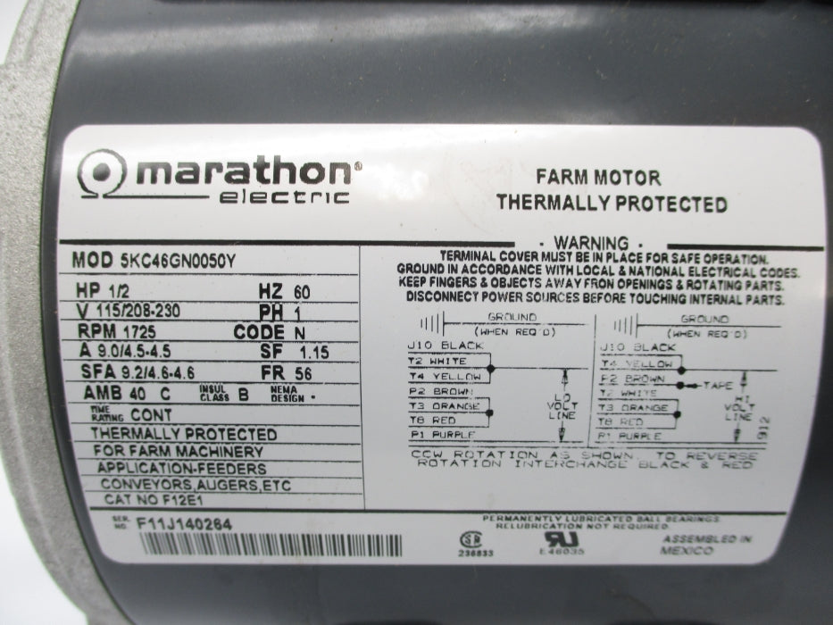 MARATHON ELECTRIC 5KC46GN0050Y NSNP