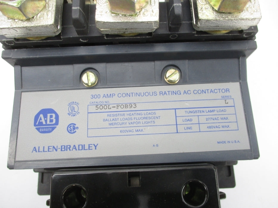 INDUSTRIAL SPARE PART 500L-FOB93 SER. L 480V (BR/WH) NSMP