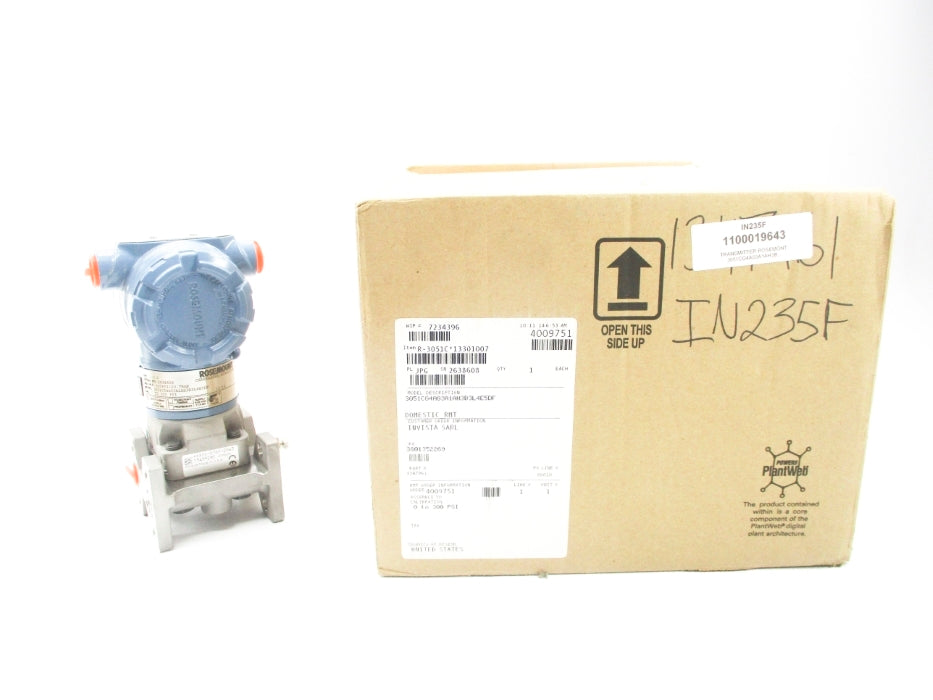 ROSEMOUNT 3051CG4A03A1AH3B3L4E5DF 300PSI NSMP