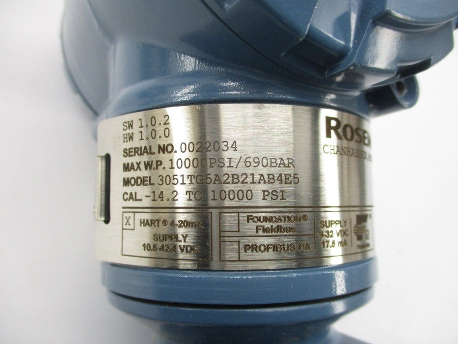 ROSEMOUNT 3051TG5A2B21AB4E5 10000PSI NSMP
