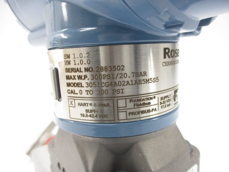 ROSEMOUNT 3051CG4A02A1AE5M5S5 0-300PSI NSMP