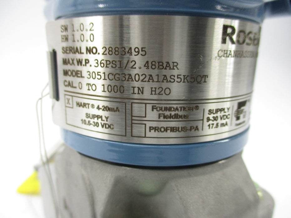 ROSEMOUNT 3051CG3A02A1AS5K5QT 36PSI NSMP
