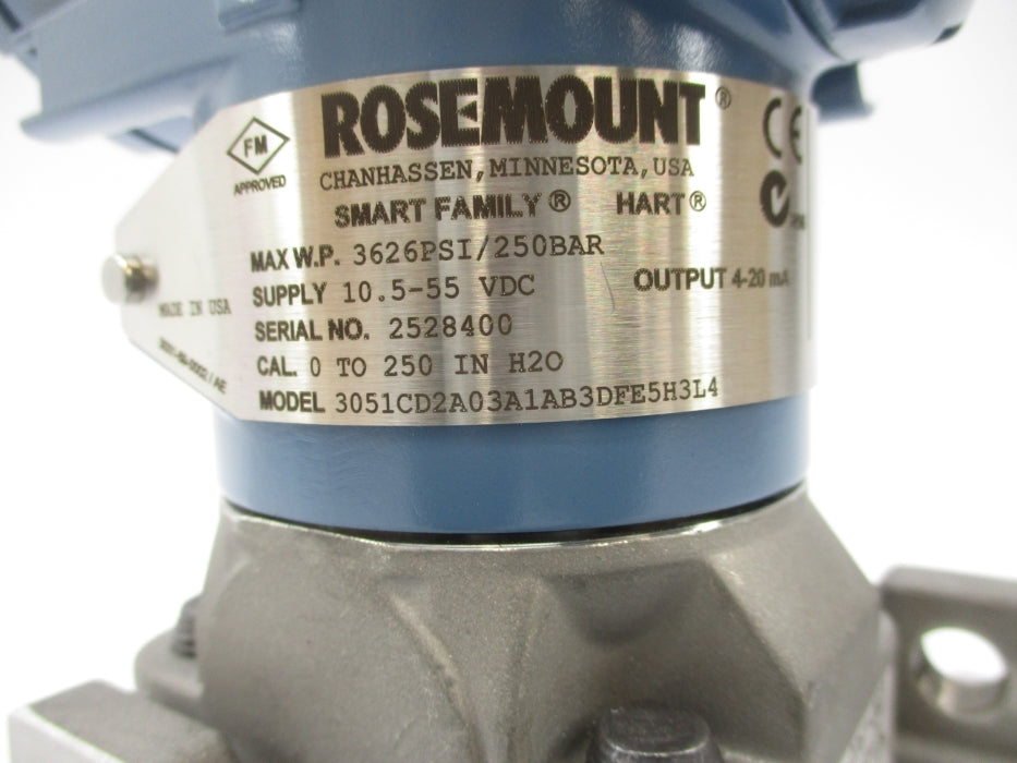 ROSEMOUNT 3051CD2A03A1AB3DFE5H3L4 3626PSI NSMP