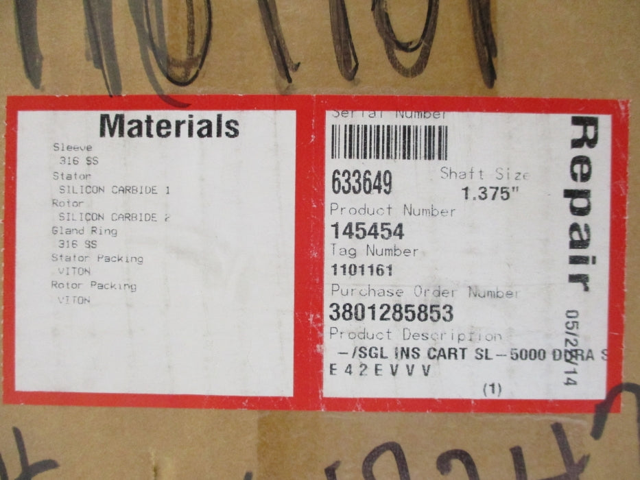 FLOWSERVE SGLINSCART 145454 1.375 REMAN