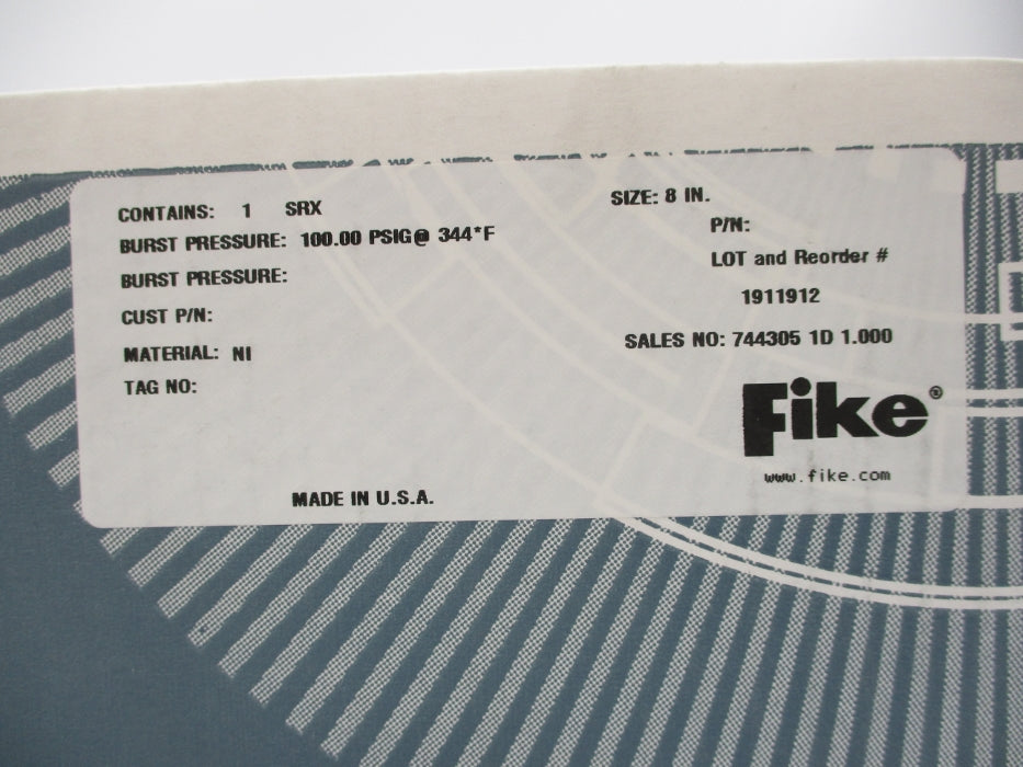 FIKE SRX 1911912 100PSI NSFS
