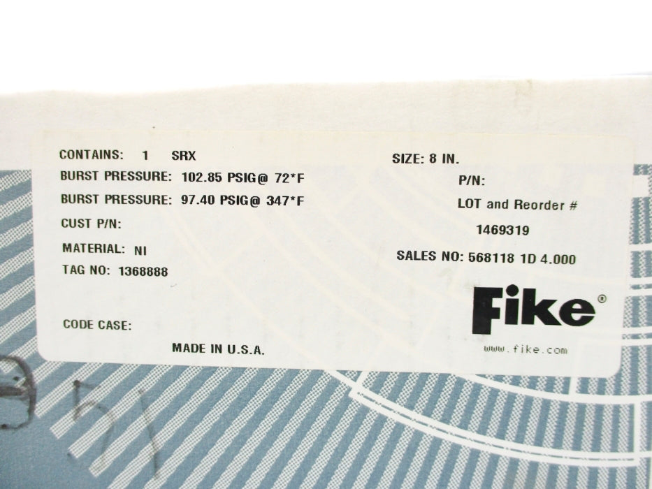 FIKE SRX 1469319 102.85PSI NSFS