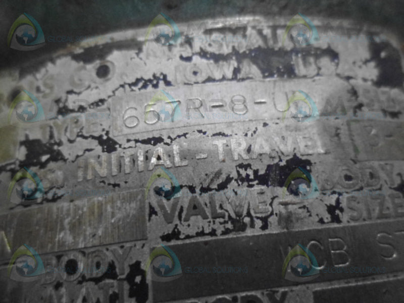 FISHER 657R-8-UR VALVE * USED *