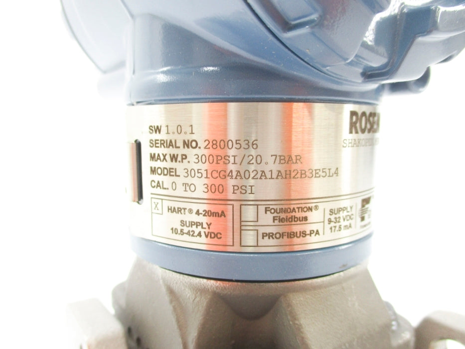 ROSEMOUNT 3051CG4A02A1AH2B3E5L4 300PSI NSMP