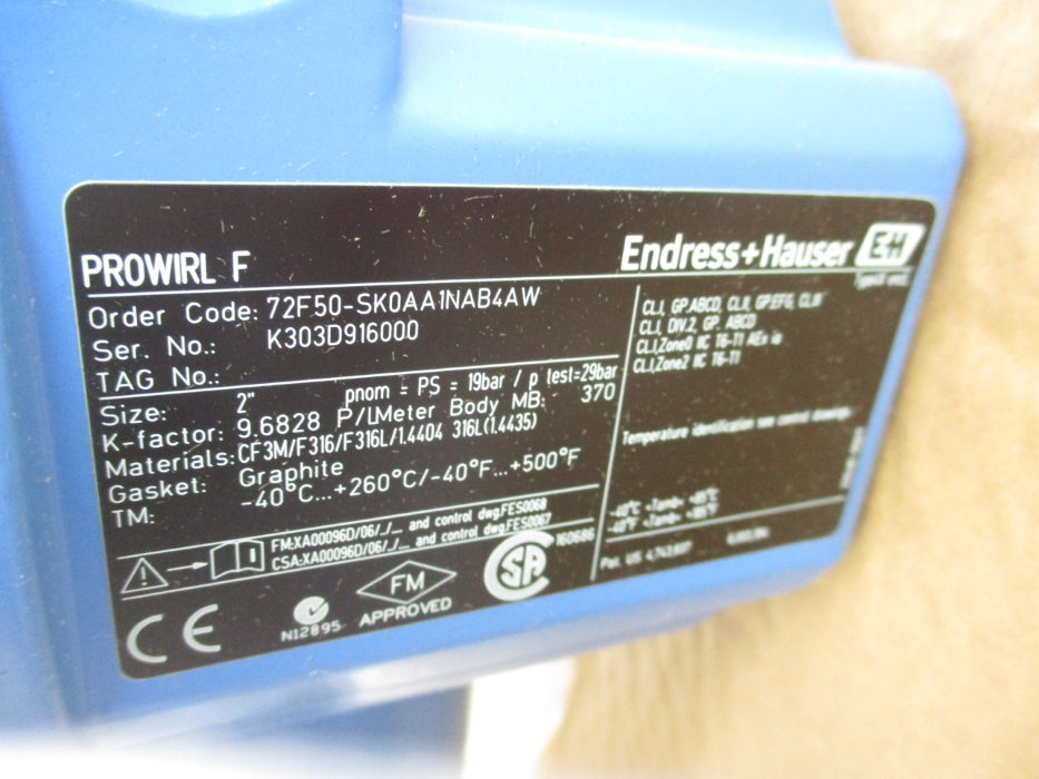 ENDRESS+HAUSER 72F50-SK0AA1NAB4AW NSMP