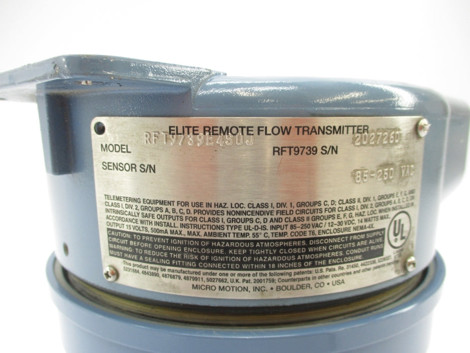 MICRO MOTION RFT9739E4SUJ NSNP