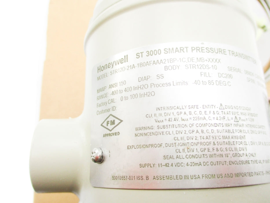 HONEYWELL STR12D-21A-1B0AFAAA21BP-1C.DE.MB+XXXX NSMP