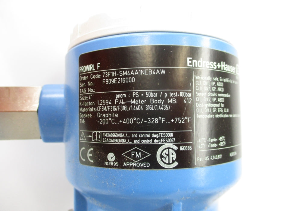 ENDRESS+HAUSER 73F1H-SM4AA1NEB4AW PROWIRL 73 NSNP