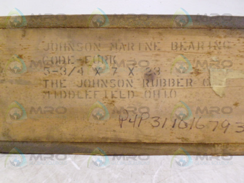 JOHNSON MARINE BEARINGS 5-3/4X7X23 CODE: FORK * FACTORY SEAL *