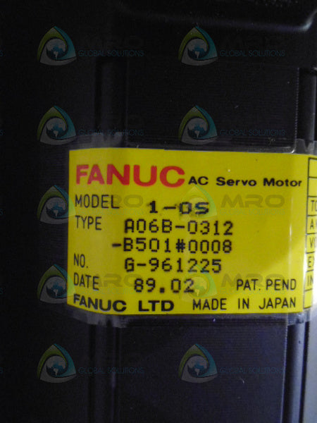 FANUC A06B-0312-B501#0008 MODEL 1-OS AC SERVO MOTOR * NEW IN BOX *