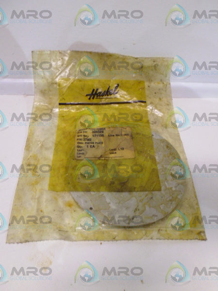 HASKEL 27362 PISTON PLATE * NEW IN FACTORY BAG *