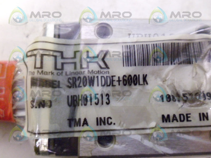 THK SR20W1DDE+600LK LINEAR BEARING * NEW IN ORIGINAL PACKAGE *