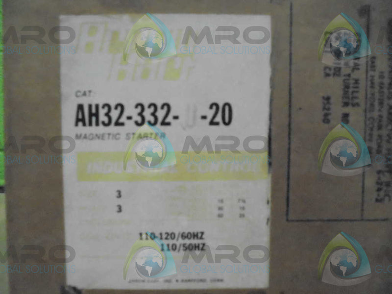 ARROW-HART INC. AH32-332-U-20 MAGNETIC STARTER * FACTORY SEAL *