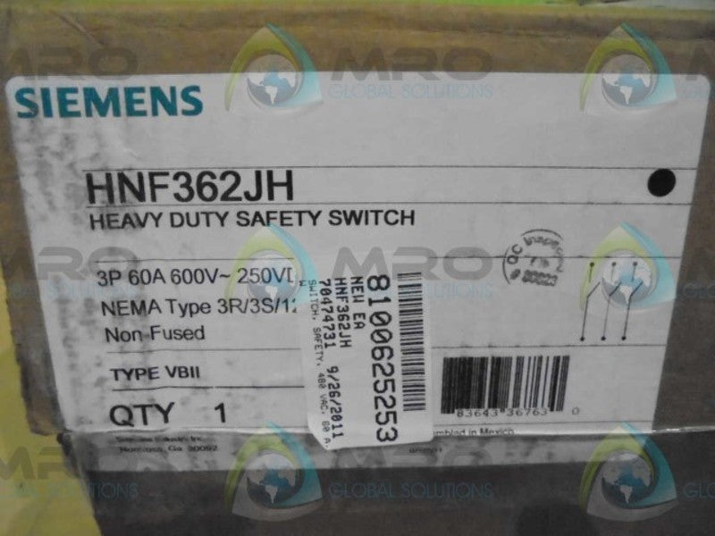 SIEMENS HNF362JH SWITCH * FACTORY SEAL *