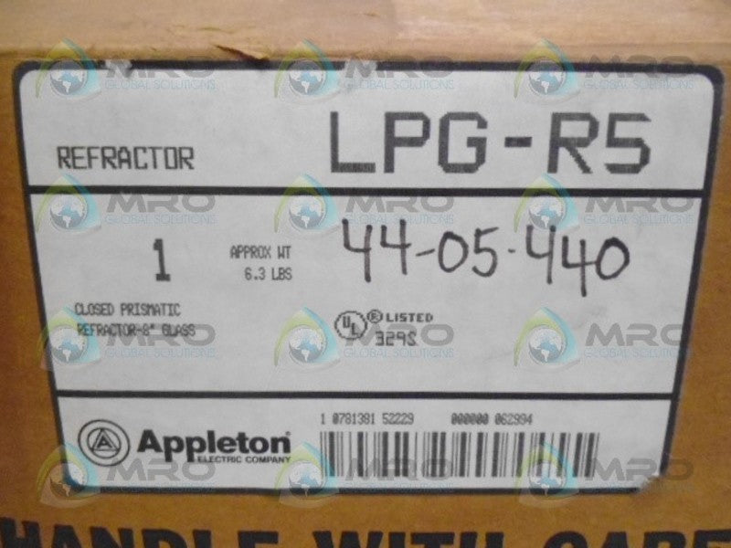 APPLETON LPG-R5 REFRACTOR  NSMP
