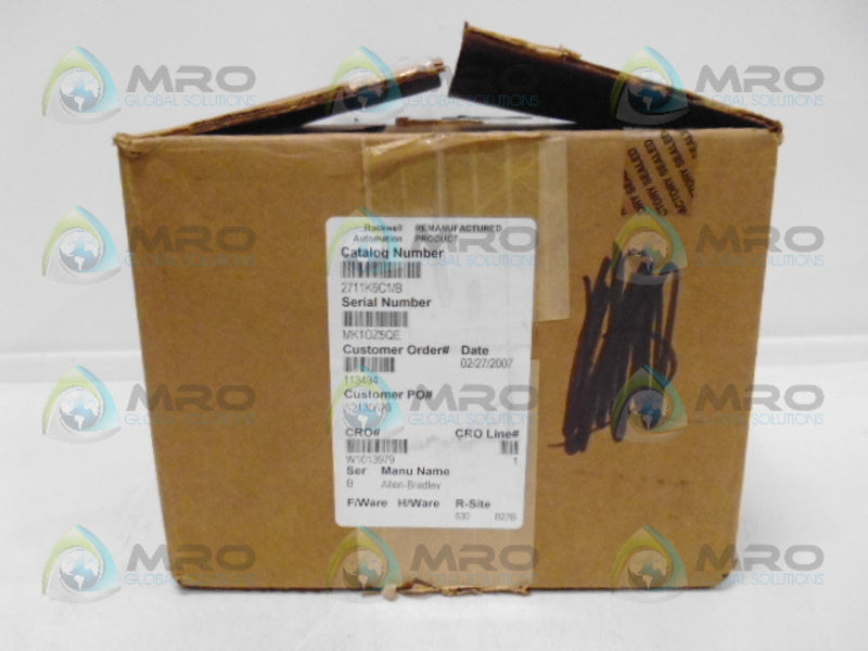 INDUSTRIAL SPARE PART 2711-K6C1X SER. B PANEL VIEW 600 (REMANUFACTURED)  NSMP