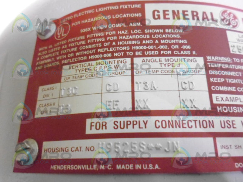 GE H9525S4PJN S50 250W LAMP  UNMP
