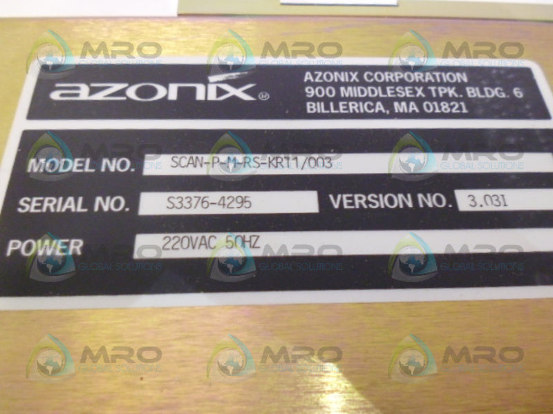 AZONIX SCAN-P-M-RS-KRT1/003 SCANNER PLUS  NSMP