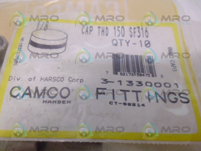 CAMCO HAMDEN CAPTHD150SF316 CT-06514 3-1330001 (PKG OF 10) * NEW *