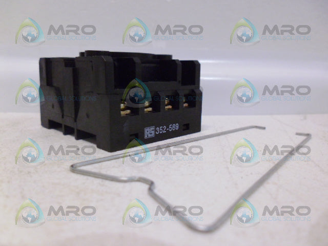 RS COMPONENTS 352-569 FINGERPROOF 11-PIN PLUG-IN RELAY BASE *NEW NO BOX*