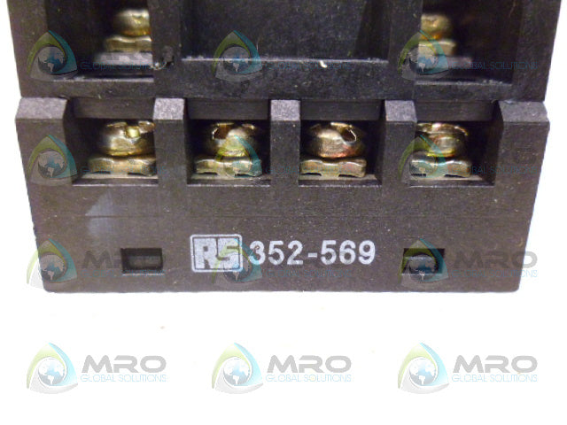 RS COMPONENTS 352-569 FINGERPROOF 11-PIN PLUG-IN RELAY BASE *NEW NO BOX*