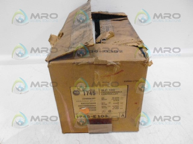 ALLEN BRADLEY SLC100 1745-E103 SER A PROGRAMMABLE CONTROLLER *NEW IN BOX*