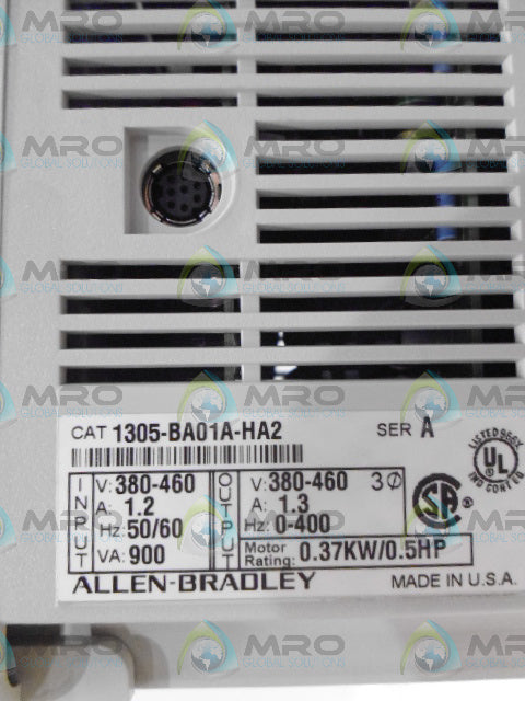 ALLEN BRADLEY 1305-BA01A-HA2 SER. A AC DRIVE (NO KEYPAD) *NEW IN BOX*