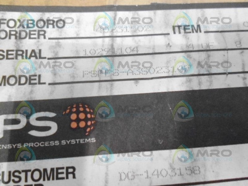 FOXBORO IDP10-TS1D01F-M1L1 PRESSURE TRANSMITTER *FACTORY SEALED*