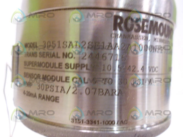ROSEMOUNT 3051SAL2SE1AA2A1000NFF71DA00 LIQIUD LEVEL TRANSMITTER *NEW IN BOX*