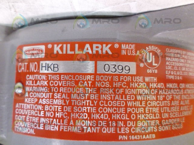 KILLARK/BURNS HFC1198 HBK0399 12692 17119 *NEW NO BOX*