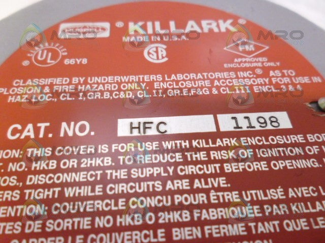 KILLARK/BURNS HFC1198 HBK0399 12692 17119 *NEW NO BOX*