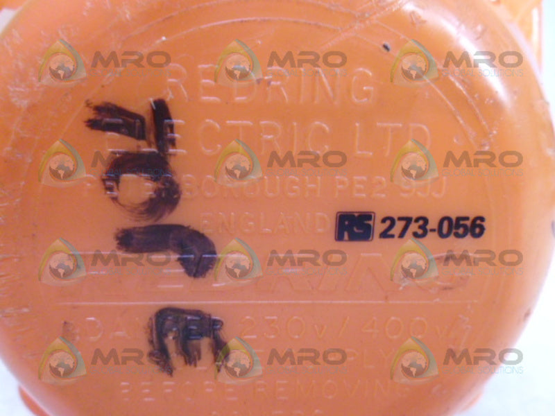 REDRING PE29JJ RS-273-056 60-391410 FLOW METER *USED*