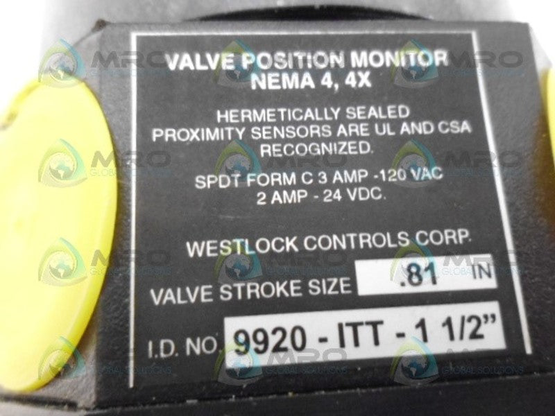 WESTLOCK 9920-ITT-1-1/2  NSNP