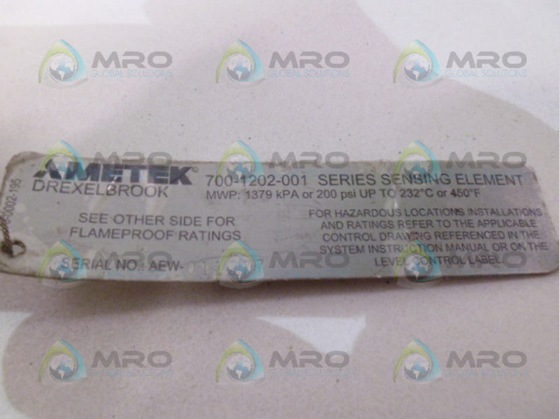 AMETEK 700-1202-001 ROD NSNP
