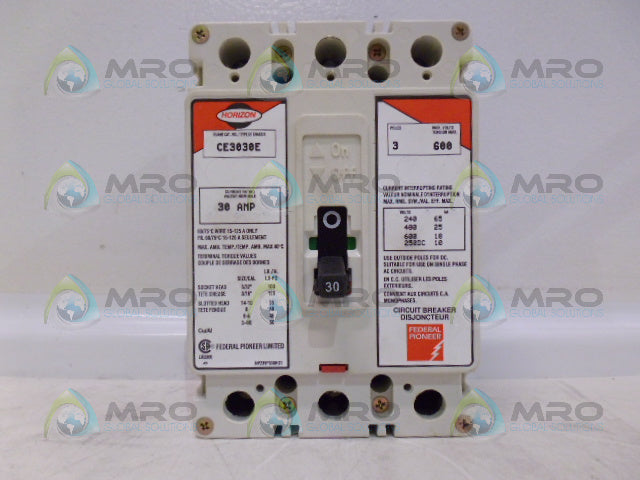 HORIZON CE3030E 30A BREAKER *NEW NO BOX*