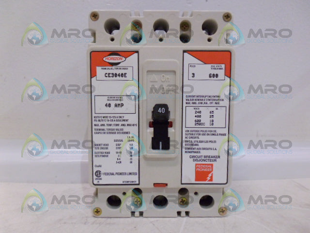 FEDERAL PIONEER CE3040E CIRCIUT BREAKER *NEW IN BOX*