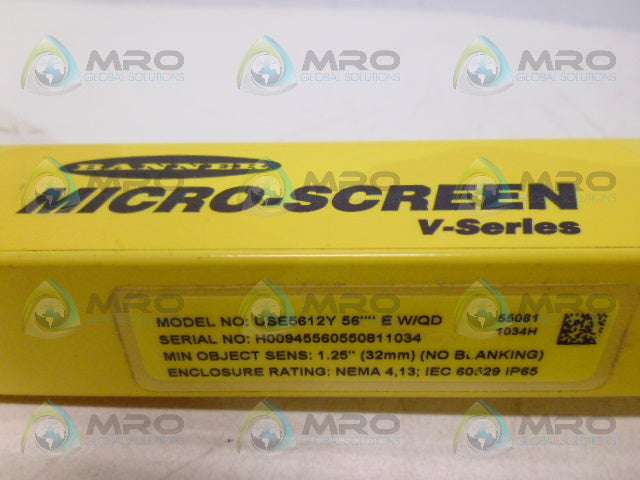 BANNER ENGINEERING USE5612Y 56'''' E W/QD *NEW NO BOX*