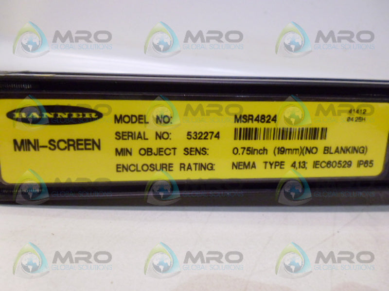 BANNER ENGINEERING  MSR4824 RECEIVER *NEW NO BOX*
