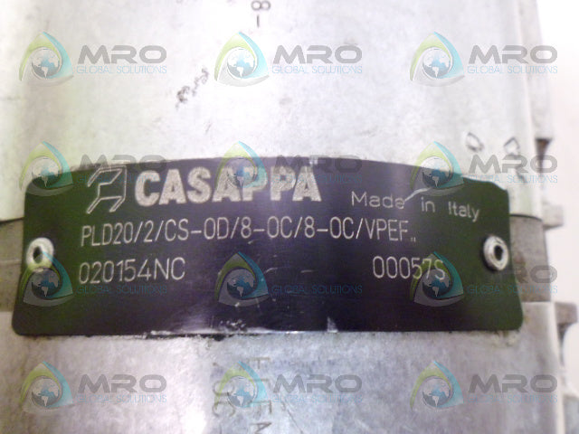 CASAPPA PLD20/2/CS-OD/8-OC/8-OC/VPEF HYDRAULIC PUMP *NEW NO BOX*