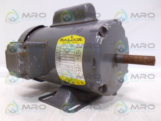 BALDOR L3504 INDUSTRIAL MOTOR 1/2 HP TE 1725 RPM *USED*