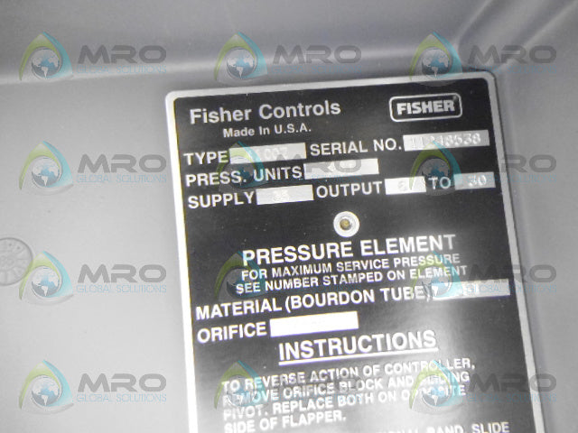FISHER 4100Z PRESSURE CONTROL 20 PSI *NEW NO BOX*