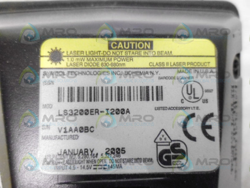 ALLEN BRADLEY LS3200ER-I200A BAR CODE SCANNER *USED*