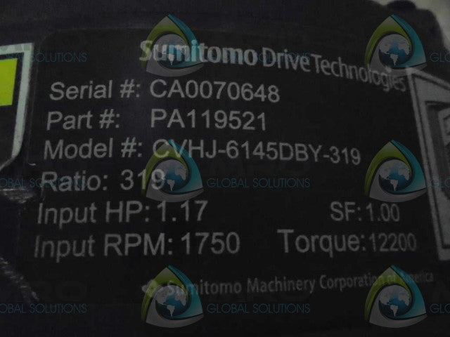 SUMITOMO DRIVE TECHNOLIGIES PA119521 MOTOR  *NEW NO BOX*