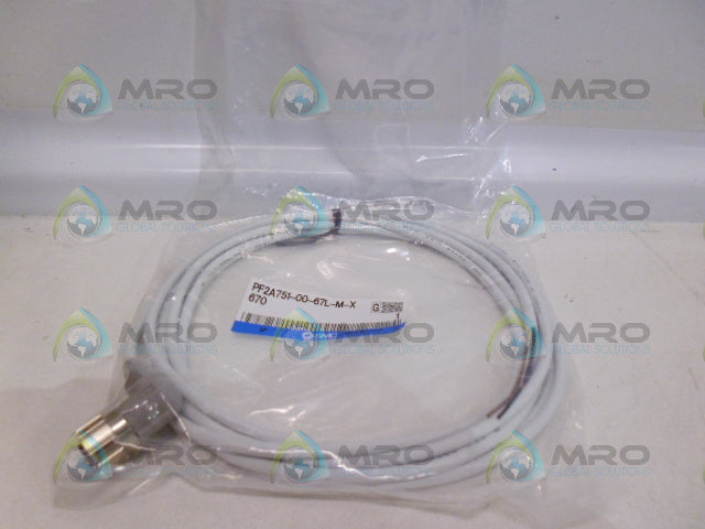 SMC PF2A751-00-67L-M-X 670 CABLE *NEW IN FACTORY BAG*