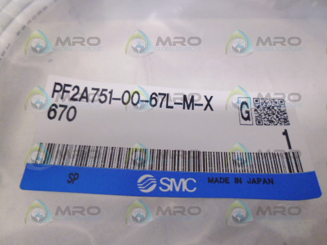 SMC PF2A751-00-67L-M-X 670 CABLE *NEW IN FACTORY BAG*