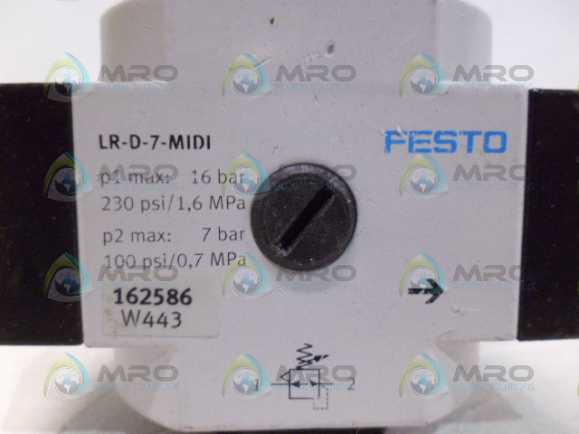 FESTO LR-D-7-MIDI PRESSURE REGULATOR *NEW NO BOX*